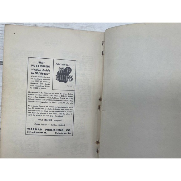 1953 The Third Antiques & Their Current Price Book by Edward G Warman Vintage - Picture 8 of 12